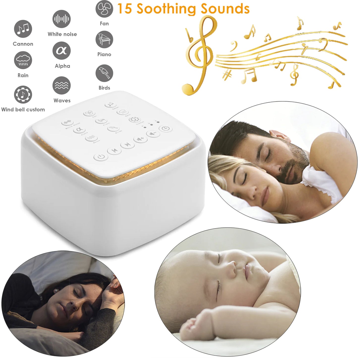 Portable White Noise Machine for Baby Sleep