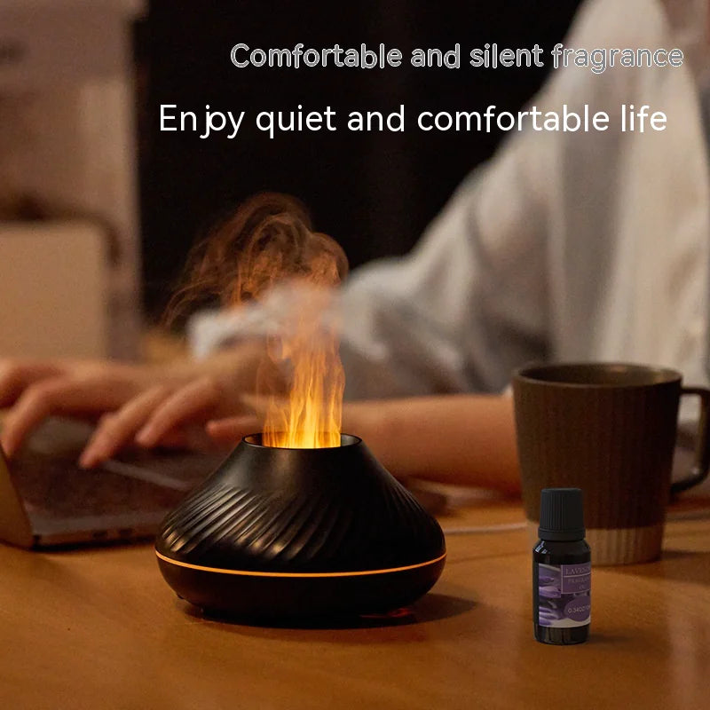 USB Aromatherapy Desk Diffuser – Colorful Flame Edition